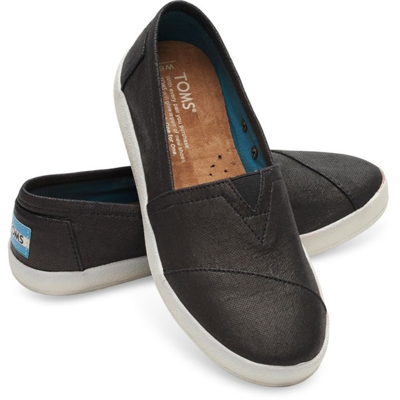 Toms avalon black coated canvas Clearance